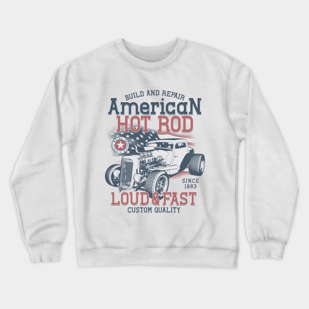 American Hot Rod 1983 Crewneck Sweatshirt by Verboten